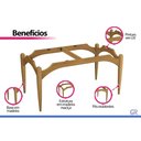 Ver imagem 4 de Base Mesa Jantar Agata Madeira 160cm Carvalho Kappesberg