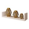 Prateleira Decorativa Multiuso Dórémi 60x9cm Flutuante em Mdp Branco - Desk Design - 2
