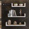 Prateleira Decorativa Multiuso Dórémi 60x9cm Flutuante em Mdp Branco - Desk Design - 3