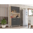 Ver imagem 7 de Kit Cozinha 4 Portas 1 Gaveta 91401 Avena Grafito Demobile