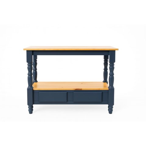 Aparador 2 Gavetas Pés Torneados - Petroleo