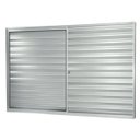 Ver imagem 1 de Janela Veneziana Alumínio 3 Folhas Fixa MGM Soft 100x100cm Vidro Liso Incolor