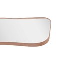 Ver imagem 3 de Espelho Orgânico Horizontal 170x70 Moldura Couro - Waves Caramelo