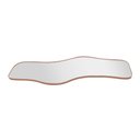 Ver imagem 2 de Espelho Orgânico Horizontal 170x70 Moldura Couro - Waves Caramelo