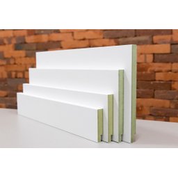 Rodapé 10cm (pacote com 4un) Branco Liso | Santa Rita Reveste - 1