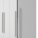 Ver imagem 4 de Guarda Roupa 4 Portas Solteiro Mayra Branco - Móveis Arapongas Branco