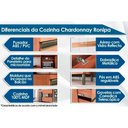 Ver imagem 4 de Armário Aéreo P/ Cozinha Chardonnay 3 Portas C/ Vidro 120cm Castanho/branco - Ronipa