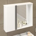 Ver imagem 7 de Conjunto Gabinete Suspenso com Pia e Espelheira 60cm Branco Napoli