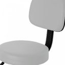 Ver imagem 4 de Cadeira Escritório Operadora Giratória Encosto Fidler Mocho Ecoflex Branco/Couro