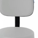 Ver imagem 7 de Cadeira Escritório Operadora Giratória Encosto Fidler Mocho Ecoflex Branco/Couro