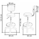 Ver imagem 3 de Cadeira Escritório Operadora Giratória Encosto Fidler Mocho Ecoflex