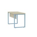 Ver imagem 7 de Mesa Escritório 1500x600x750mm M150-60pe40tub Castanheira Natural-azul Dali