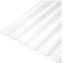 Ver imagem 1 de Telha Policarbonato 244x50cm Onda Baixa Cristal Ajover