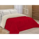Ver imagem 3 de Coberdrom Sherpa e Manta Soft Felpuda Microfibra -Cinza