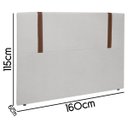Ver imagem 3 de Kit Cabeceira Pietro e Recamier Diamante para Cama Queen Size 160cm Bouclê Facto - Sofa Store:bouclê
