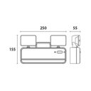 Ver imagem 4 de Luminária de Emergência Bloco Autônomo 2 Faróis 4w Bivolt Blumenau