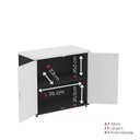 Ver imagem 5 de Armário Baixo para Escritório P25 com 2 Portas Preto/Branco