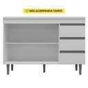 Ver imagem 2 de Balcão Gabinete De Pia 100cm Sem Tampo 2 Portas Branco