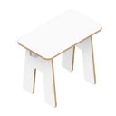 Ver imagem 1 de Mesa Infantil Amadeirada em Mdf com Bordas Naturais:branco