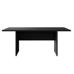 Mesa de Reunião Escritório 180cm X 80cm Pés Painel F5 Office Cor:preto - 3