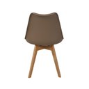 Ver imagem 6 de Kit 2 Cadeiras para Jantar Cozinha Saarinen Leda Design Wood Base Madeira Nude