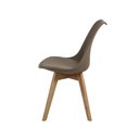 Ver imagem 4 de Kit 2 Cadeiras para Jantar Cozinha Saarinen Leda Design Wood Base Madeira Nude