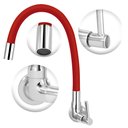 Ver imagem 2 de Torneira para Cozinha de Parede Tubo Gourmet Colorido 1/4v.:vermelho