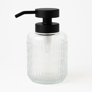 Porta Sabonete Líquido de Vidro 400 Ml Preto - Quanhe