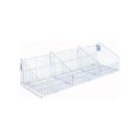 Ver imagem 1 de Cesto Aramado 30cm x 91cm com 2 Divisórias Branco New Plus - Sa Gondolas