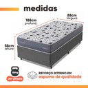 Ver imagem 3 de Cama Box Solteiro Double Face AG65 Eclipse 88x188x58cm Herval - Suporta até 150kg
