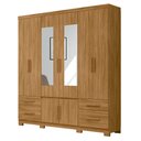 Ver imagem 1 de Guarda Roupa 8 Portas com Espelho Porto Plus Freijó 943036 Moval