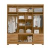 Guarda Roupa 8 Portas com Espelho Porto Plus Freijó 943036 Moval - 3