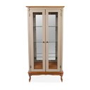 Ver imagem 3 de Cristaleira 2 Portas com Puxador Bolinha e Pés Luiz Xv Meyer - Amêndoa com Tampo e Base Imbuia Glaze