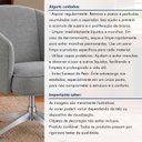 Ver mais imagens de Poltrona Giratória Linho Premium Base Alumínio Juliana