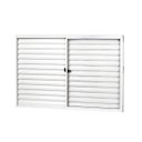 Ver imagem 1 de Janela Veneziana Alumínio 3 Folhas Fixa MGM Soft 100x150cm Vidro Liso Incolor