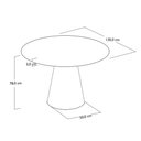 Ver imagem 4 de Mesa de Jantar 4 Lugares Tampo Branco 1,3m - Niem