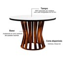 Ver imagem 3 de Mesa de Jantar 4 Lugares Tampo Branco 1,3m - Niem