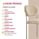 Ver imagem 5 de Conjunto com 2 Cadeiras Metal Marchezine Moderna Mobilia