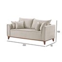Ver imagem 2 de Sofá 4 Lugares Living M-46 Martins Veludo Creme