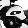 Moto Elétrica Infantil 6V Race Branca  Com Luz E Som - Unitoys - 5