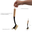 Ver imagem 2 de Escova de Bambu Oikos Duo para Limpeza Preta