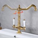 Ver imagem 5 de Torneira Misturador Gourmet Vintage Ouro Escovado