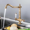 Ver imagem 4 de Torneira Misturador Gourmet Vintage Ouro Escovado