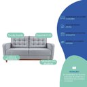 Ver imagem 5 de Kit Sofá 2 Lugares e 2 Poltronas Luxo Moderno Sala de Estar Samuel