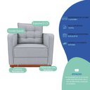 Ver imagem 6 de Kit Sofá 2 Lugares e 2 Poltronas Luxo Moderno Sala de Estar Samuel