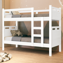 Ver imagem 2 de Beliche Barreto Solteiro Reforçada com 02 Colchões D20 Cor:branco