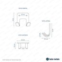 Ver imagem 3 de Gancho Duplo para Banehiro Dalí Bela Metais