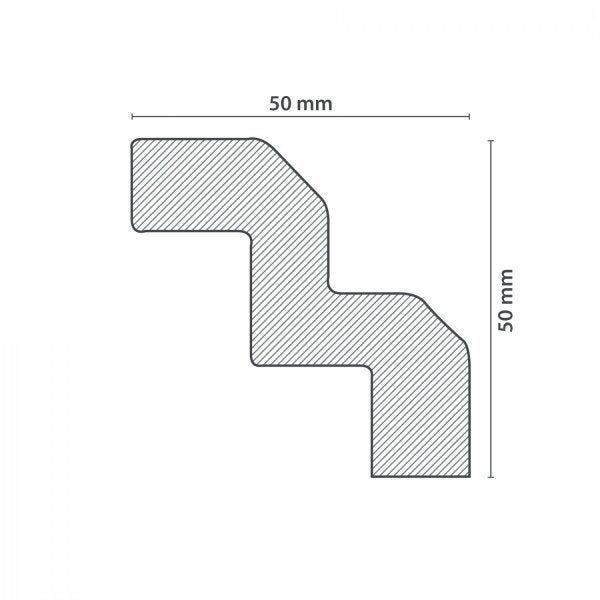 Roda Teto Perfil de Poliestireno T70 Homestar - 4