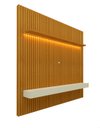 Ver imagem 3 de Conjunto Painel Home Suspenso para TV até 75 Ripado Serena