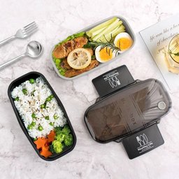 Kit Fitness Bolsa Térmica com Marmita 2 Andares e Garrafa Azul/marrom - 5